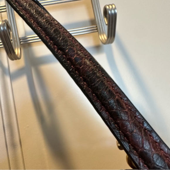 Coach Kacey Satchel with Snake Trim in Cranberry - Picture 13 of 13